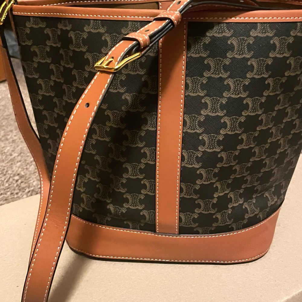 New Canvas Monogram Bucket Bag